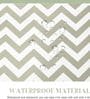 Kitchen Shelf Liner Plastic Green Zigzag Pattern