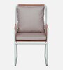 Shenzi Metal Cafe Outdoor Chair In White Colour