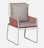Shenzi Metal Cafe Outdoor Chair In White Colour