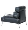Shephard Leather Lounge Chair in Black Colour
