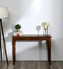 Sheraton Teak Wood Console Table In Provincial Teak Finish
