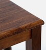 Sheraton Teak Wood Console Table In Provincial Teak Finish