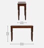 Sheraton Teak Wood Console Table In Provincial Teak Finish