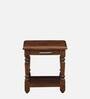 Sheraton Imported Latin Teak Wood Nightstand in Provincial teak Finish
