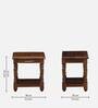 Sheraton Imported Latin Teak Wood Nightstand in Provincial teak Finish