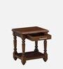 Sheraton Imported Latin Teak Wood Nightstand in Provincial teak Finish