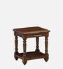 Sheraton Imported Latin Teak Wood Nightstand in Provincial teak Finish