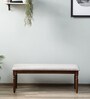 Sheraton Latin Teak Wood Bench In Provinicial Teak Finish