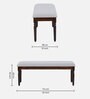 Sheraton Latin Teak Wood Bench In Provinicial Teak Finish