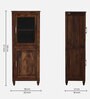 Sheraton Sheesham Wood Book Case In Scratch Resistant Provincial Teak Finish