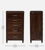 Sheraton Sheesham Wood Chest Of Drawers In Scratch Resistant Provincial Teak Finish