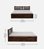 Sheraton Sheesham Wood King Size Bed In Provincial Teak Finish With Box Storage