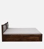 Sheraton Sheesham Wood King Size Bed In Provincial Teak Finish With Box Storage