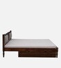 Sheraton Sheesham Wood Queen Size Bed In Provincial Teak Finish With Drawer Storage
