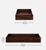 Sheraton Sheesham Wood Queen Size Bed In Provincial Teak Finish With Drawer Storage
