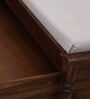 Sheraton Sheesham Wood Queen Size Bed In Provincial Teak Finish With Drawer Storage
