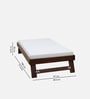 Sheraton Sheesham Wood Single Bed In Provincial Teak Finish With Trundle