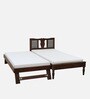 Sheraton Sheesham Wood Single Bed In Provincial Teak Finish With Trundle