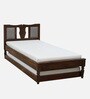 Sheraton Sheesham Wood Single Bed In Provincial Teak Finish With Trundle