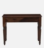 Sheraton Sheesham Wood Writing Table In Scratch Resistant Provincial Teak Finish  With Drawers