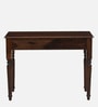 Sheraton Sheesham Wood Writing Table In Scratch Resistant Provincial Teak Finish  With Drawers