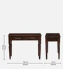 Sheraton Sheesham Wood Writing Table In Scratch Resistant Provincial Teak Finish  With Drawers