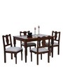 Sheraton Imported Latin Teak Wood 4 Seater Dining Set In Provinicial Teak Finish