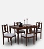 Sheraton Imported Latin Teak Wood 4 Seater Dining Set In Provinicial Teak Finish