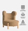 Sherpa Kids Lounge Chair In Sand Colour Sherpa Kids Lounge Chair In Sand Colour