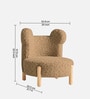 Sherpa Kids Lounge Chair In Sand Colour Sherpa Kids Lounge Chair In Sand Colour