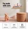 Sherpa Pouffe In Desert Brown Colour