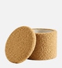 Sherpa Pouffe In Desert Brown Colour