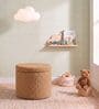 Sherpa Pouffe In Desert Brown Colour