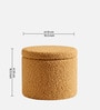 Sherpa Pouffe In Desert Brown Colour