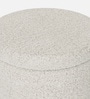 Sherpa Pouffe In Ivory Colour