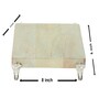 Shilp Acacia Wood Riser with Metal Feet