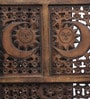 Solid Wood Palencia Room Divider In Brown Colour