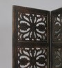 Solid Wood Lilac Room Divider In Brown Colour