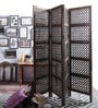 Sheesham Wood Room Divider in Brown Colour