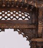 Solid Wood Jharokha in Brown Colour
