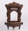 Solid Wood Jharokha in Brown Colour