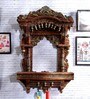 Solid Wood Jharokha in Brown Colour