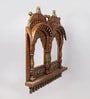 Rajasthani Solid Wood Jharokha in Brown