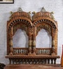 Rajasthani Solid Wood Jharokha in Brown