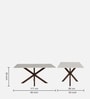 Shilzen Solid Wood 4 Seater Dining Table in Teak Finish