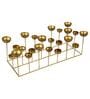 Shimmer Gold Iron Table Tea Light Holder