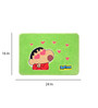 Shinchan in Love Themed Door Mat in Green Colour