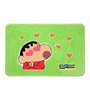 Shinchan in Love Themed Door Mat in Green Colour