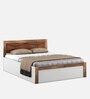 Shine Queen Size Bed in Gloss Finish with Hydraulic Storage