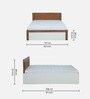 Shine Queen Size Bed in Gloss Finish with Hydraulic Storage